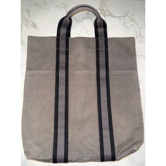 Hermes Gray Canvas Tote Bag - Excellent Condition - Picture 3 of 3